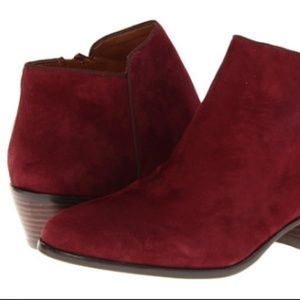 Sam Edelman burgundy suede Petty bootie